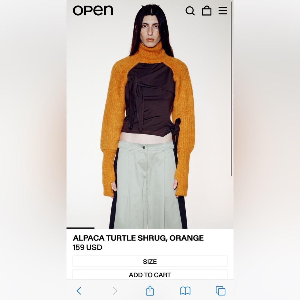 Cozy Orange Knit Sweater